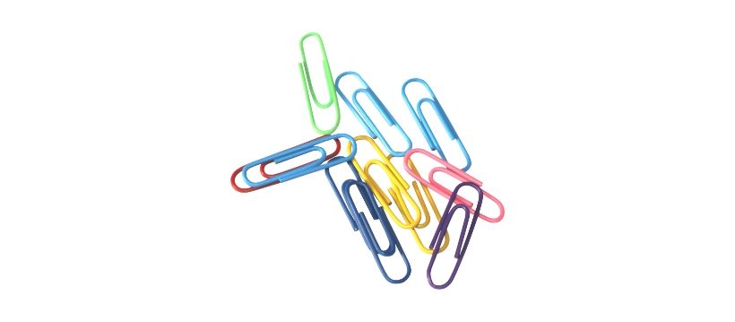 A Line of 14-15 Paper Clips