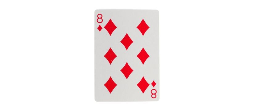 A Line of Eight Business Cards