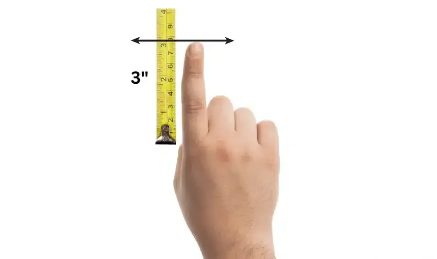 how big is 3 inches