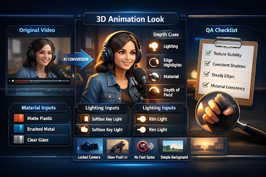 A Controlled “3D Animation Feel” Isn’t 3D Modeling A Practical AI Depth-Cue Conversion Guide
