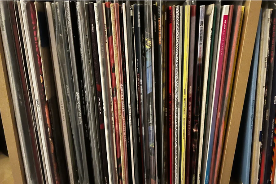 Vinyl Record on the Shelf